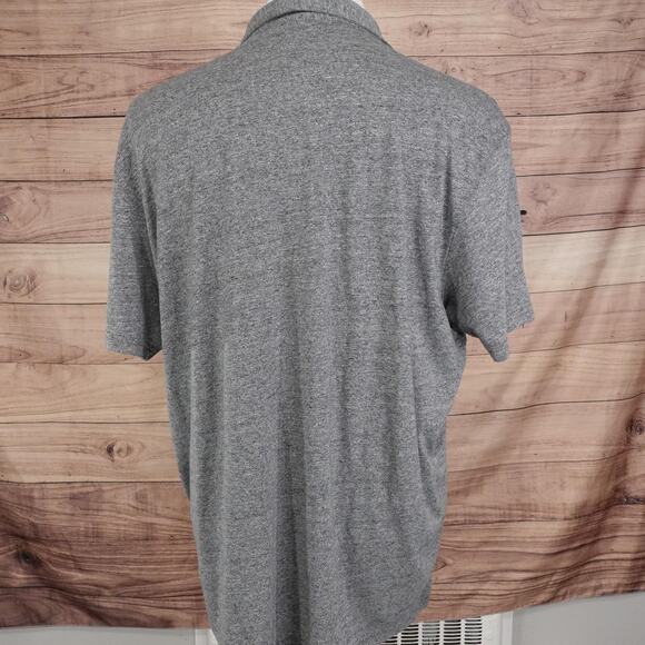 Zachary Prell Polo Shirt Mens 2XL Gray Heather Short Sleeve Modal Blend - Picture 4 of 8